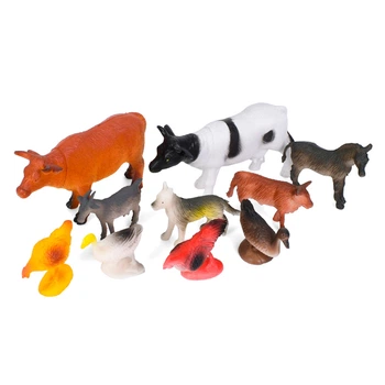 Игровой набор фигурок "Домашние животные" Bambi Н641-2, 10 штук в комплекте
