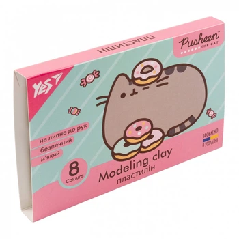 Пластилін YES Pusheen 8 кольорів 160 г