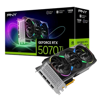 Видеокарта PNY GeForce RTX 5070 Ti 16GB ARGB OC Overclocked Triple Fan (VCG5070T16TFXXPB1-O)