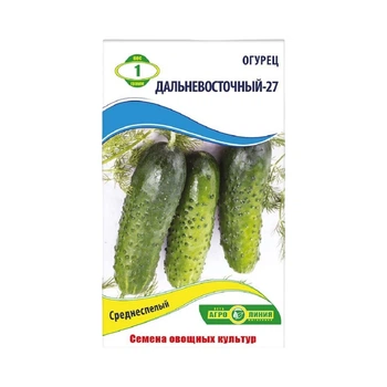 Насіння огірка Далекосхідний-27 Агро Лінія, 1г, середньостиглий високоврожайний сорт, зелений