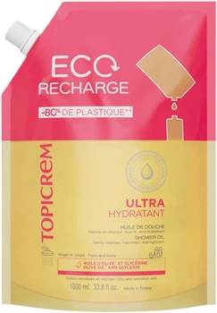 Змінний блок Олія для душу Topicrem 1000 мл (3700281705515)