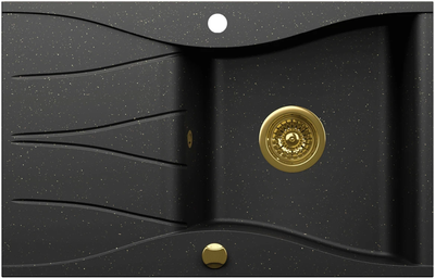 Zlewozmywak Kernau BI REGULAR KGSO 6078 1B1D Deep Black + Gold Metallic