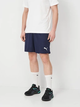 Спортивные шорты для футбола мужские Puma Teamgoal Match 70575206 M Navy-White (4099685717729)