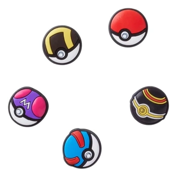 Przypinki do butów Jibbitz Poke Ball 5Pck