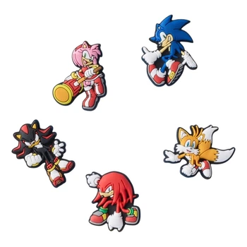 Przypinki do butów Jibbitz Sonic The Hedgehog 5Pck