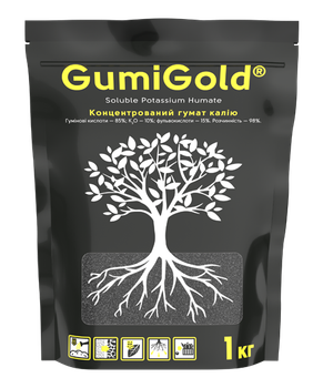 Органічне добриво Кіссон концентрат гумат калію GumiGold - 1 кг