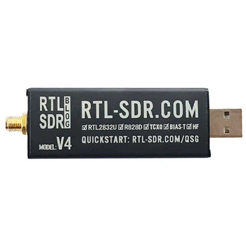 Плата SDR приёмник RTL-SDR V4, RTL2832U R828D, 500кГц–1.76ГГц, АЦП 8бит