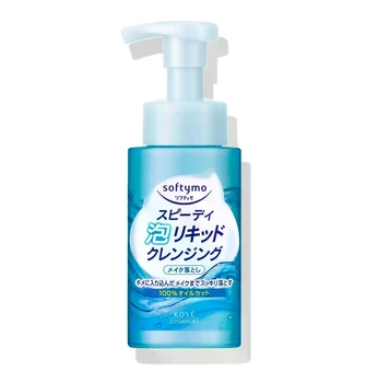 Пінка для демакіяжу без олій KOSE Softymo Speedy Foaming Liquid Cleansing, 200 мл