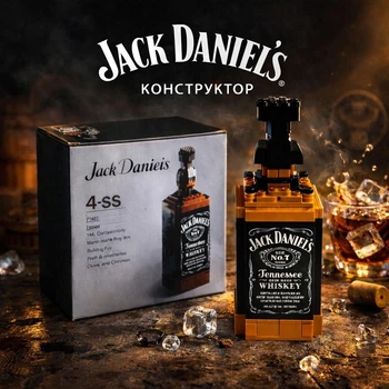 Конструктор бутылки Jack Daniels, конструктор на подарок 261 деталь