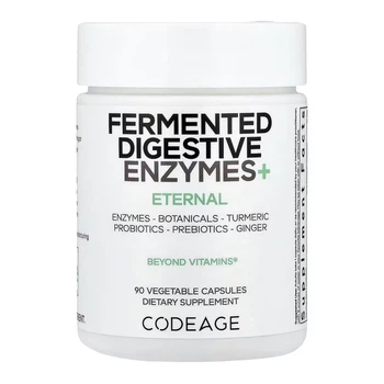 Fermented Digestive Enzymes Codeage, ферментированные пищеварительные ферменты+, 90 капсул