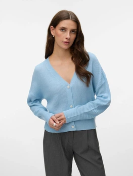 Кардиган в'язаний жіночий Vero Moda 10343349 S Cashmere Blue (5715866947837)
