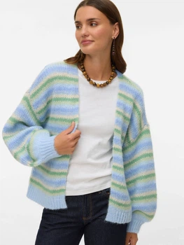 Кардиган в'язаний жіночий Vero Moda 10345405 M Fog Green (5715832613919)