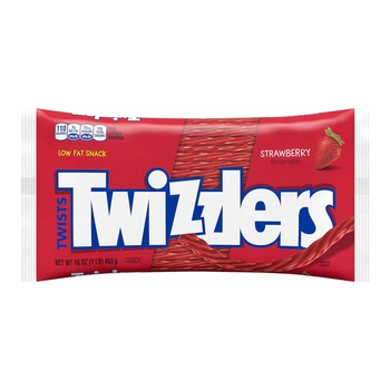 Мармелад Twizzlers Twists Strawberry Licorice Полуниця та Лакриця 453г
