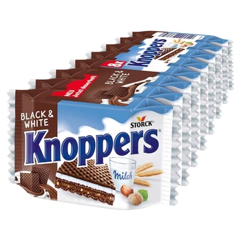 Вафли Knoppers Black & White 200г