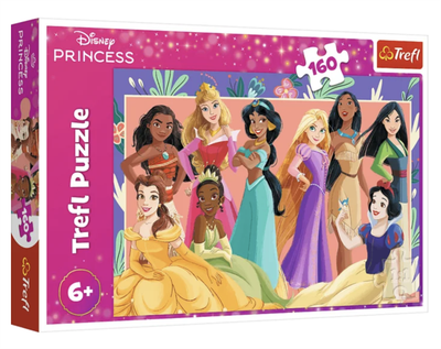 Пазлы "Disney Princess. Настоящие принцессы" 160 элементов 15427 Trefl, в коробке (5900511154276)