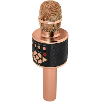 Караоке Мікрофон-колонка D169 Rose Gold Epik 000350807
