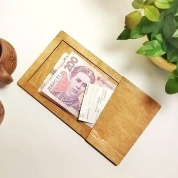 Счетница для денег барный органайзер фанера светлая 20x11 см