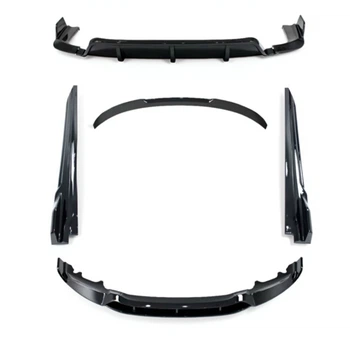 Комплект обвісу Paradigma BMW X6 F16 2013-2018 (передня юбка, леза під пороги, задній дифузор, спойлер), колір чорний глянець для BMW X6 F16 2014-2018 (9631)