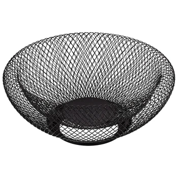 Фруктівниця металева сітчаста Nest 25 см кошик для фруктів на стіл Black