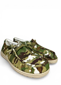 Мокасины Hey Dude Wally Camouflage (s/n 40004-9CQ), Камуфляж, Размер 44 (US M14), 29 см