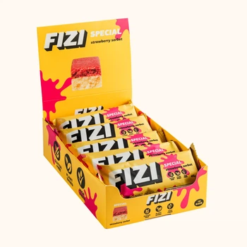 Special Box - 10x45g Strawberry Sorbet протеїнові батончики Special Box зі смаком полуничного сорбету для білкового перекусу та ситості