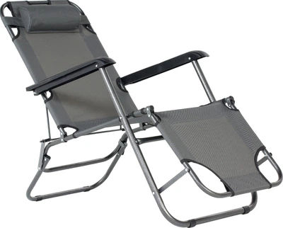Шезлонг Meven Foldi Сірий