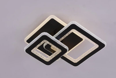 Світлодіодна люстра INTEREES IS K38552-2 BK, чорна, LED
