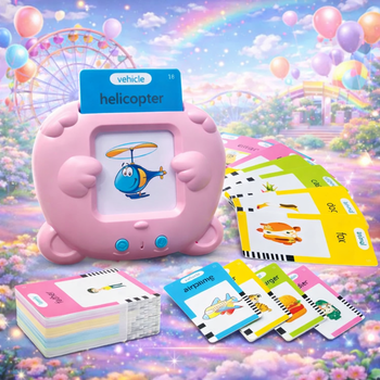 Розмовляючі навчальні картки Монтессорі Trendzy Goods — 224 слова для вивчення англійської мови, 112 карток, інтерактивний набір,