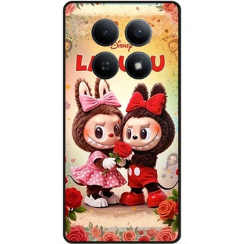 Силиконовый бампер чехол Candy для Xiaomi Redmi Note 15 Pro 5G с рисунком Лабубу Labubu