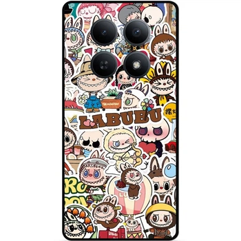 Силіконовий чохол бампер Candy для Xiaomi Redmi Note 15 4G з картинкою Labubu