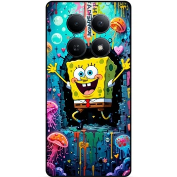 Силиконовый чехол бампер Candy для Xiaomi Redmi Note 15 5G с картинкой Sponge Bob Губка Боб