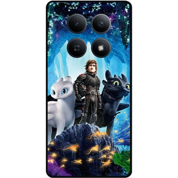 Чохол силіконовий Candy для Xiaomi Redmi Note 15 5G з малюнком Як приручити дракона