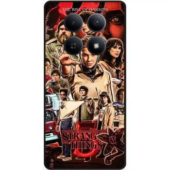 Силиконовый бампер чехол Candy для Xiaomi Redmi Note 15 Pro 4G кино Stranger things Очень странные дела