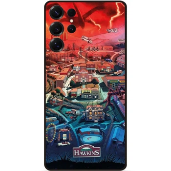 Силиконовый чехол Candy для Samsung S24 Ultra с картинкой Очень странные дела Stranger things