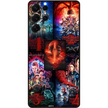 Силиконовый чехол Candy для Samsung S24 Ultra с рисунком Очень странные дела Stranger things
