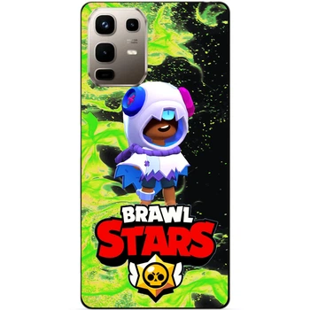 Чехол силиконовый бампер Candy для Infinix Note 50 Pro Plus 5G (X6856) с Героем Brawl Stars Бравл Старс Леон Хэллоуинский Brawl
