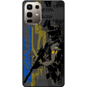 Силиконовый бампер чехол Candy для Infinix Note 50 Pro (X6855) с рисунком ЗСУ Украина Night Hunter