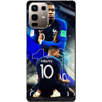 Силиконовый бампер чехол Candy для Infinix Note 50 Pro (X6855) с рисунком Mbappe Франция Мбаппе