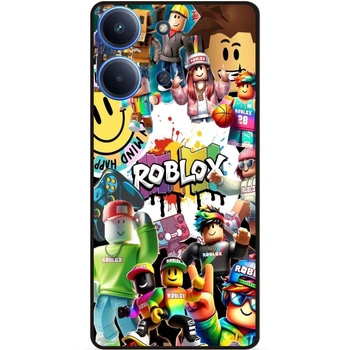 Силиконовый чехол Candy для Xiaomi Poco C85 с рисунком Роблокс Roblox