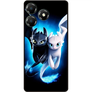 Силиконовый чехол для ZTE Blade A36 Как приручить дракона Dragon