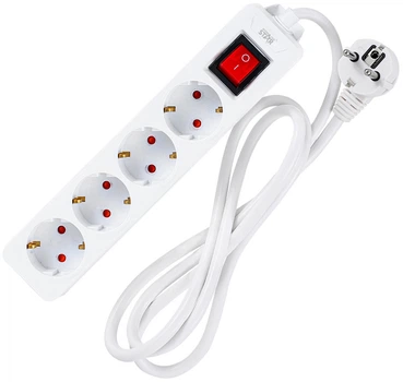 Мережевий фільтр-подовжувач WINNINGSTAR ST-4048-3M 4F 10A 2000W White (WNNGS-ST-4048-3M-WH)