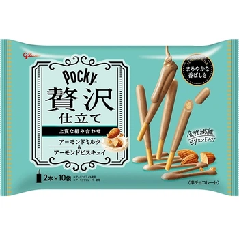 Японские палочки Glico Pocky Zeitaku Jitate Almond Milk Миндальное молоко 110г