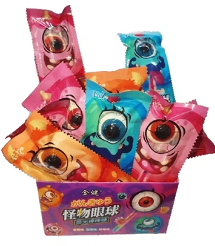 Светящийся леденец SSNS Halloween Glow Bone Eye Lollipop 10г