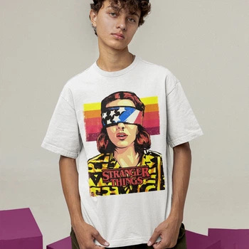Футболка унісекс Stranger Things (Season 3 Eleven wht) 2XL білий