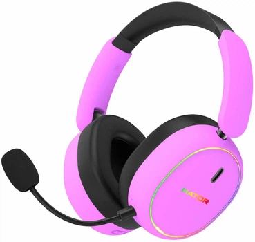 Игровая гарнитура HATOR Phoenix 2 Hi-Res SyncHUB wireless Cyber violet (ESH42)