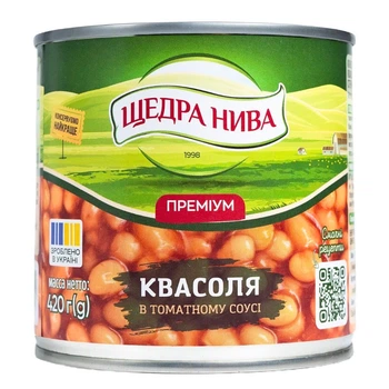Квасоля Щедрая Нива в томатном соусе Премиум, 420 г