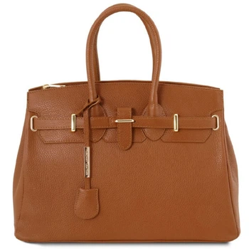 TL Bag Шкіряна сумка жіноча Tuscany TL141529 (Коньяк)