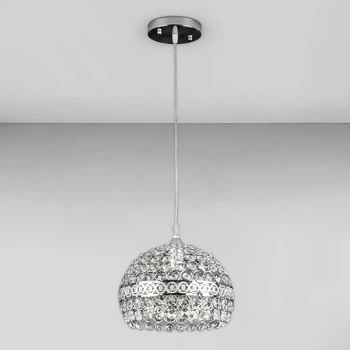 Люстра подвесная хрустальная Light House SR-20427/1H CR D230*H850 E27 хром