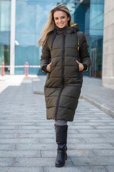 Пальто Miorichi Одрі-П 52 Хакі (01095-green52)