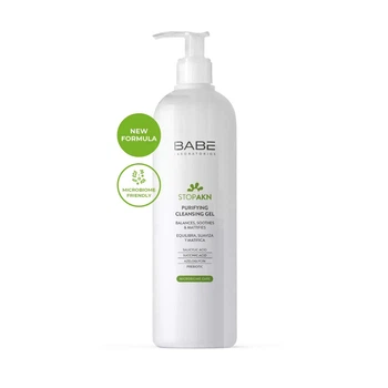 Очищуючий гель для жирної та проблемної шкіри / microbiome friendly, 400 мл BABE